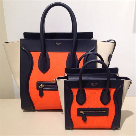 orange celine nano bag